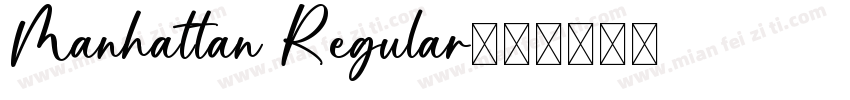 Manhattan Regular字体转换